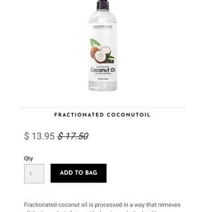 Coconut oil (fractionated)